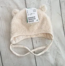 1-2 Months Cream Fur Hat New Tagged