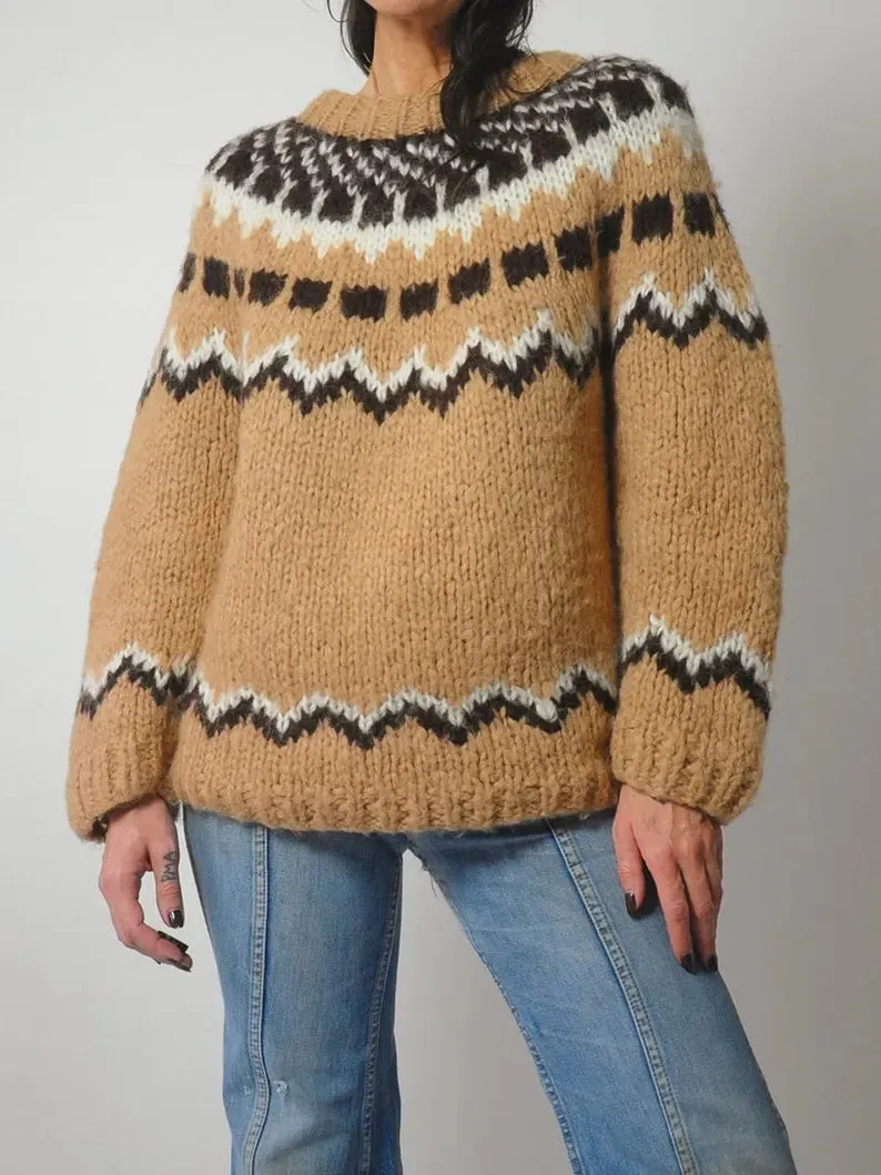 1970's Italian Hand Knit Sweater