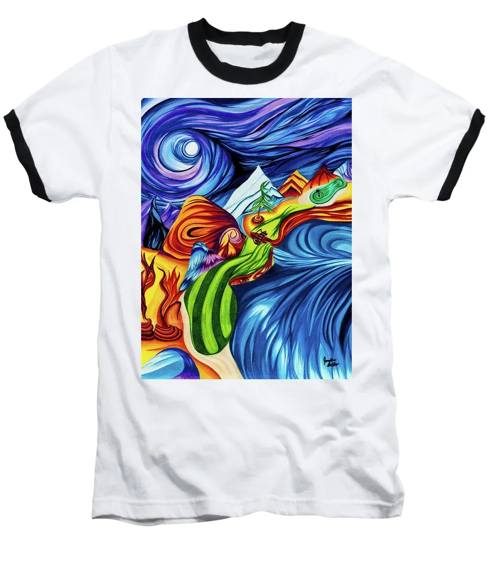 Abstract Golf Hole - Baseball T-Shirt