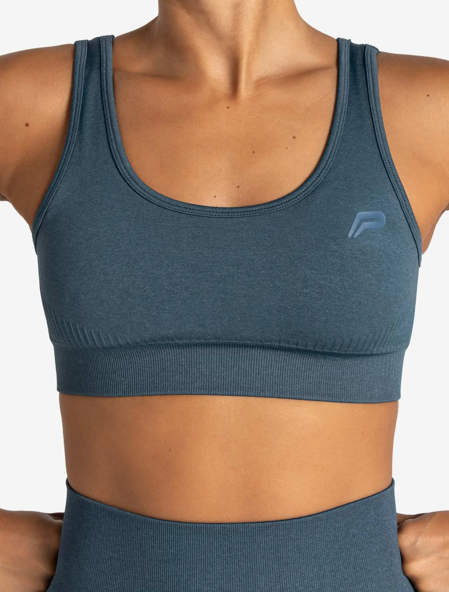 ADAPT 2.0 Seamless Sports Bra - Petrol Blue