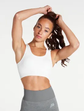 ADAPT Seamless Sports Bra - White