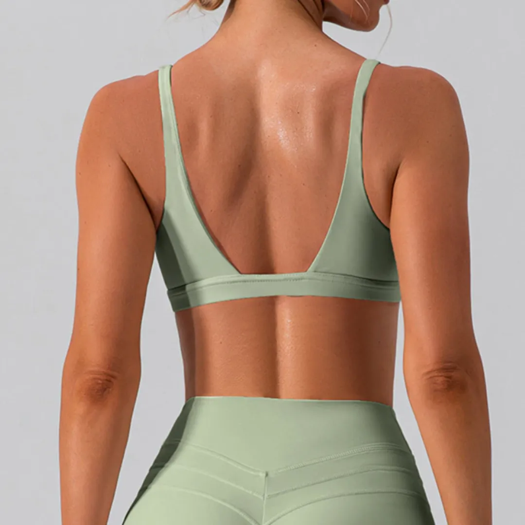 ATHENA V-NECK SPORTS BRA