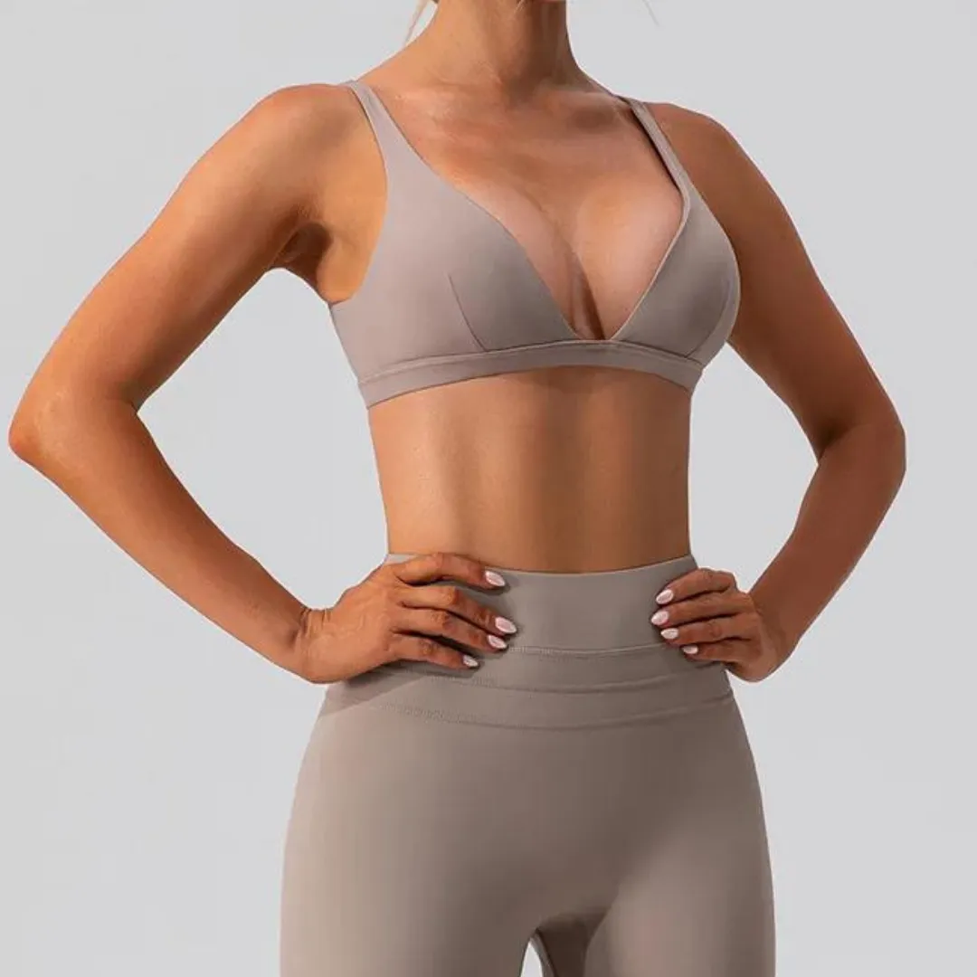 ATHENA V-NECK SPORTS BRA