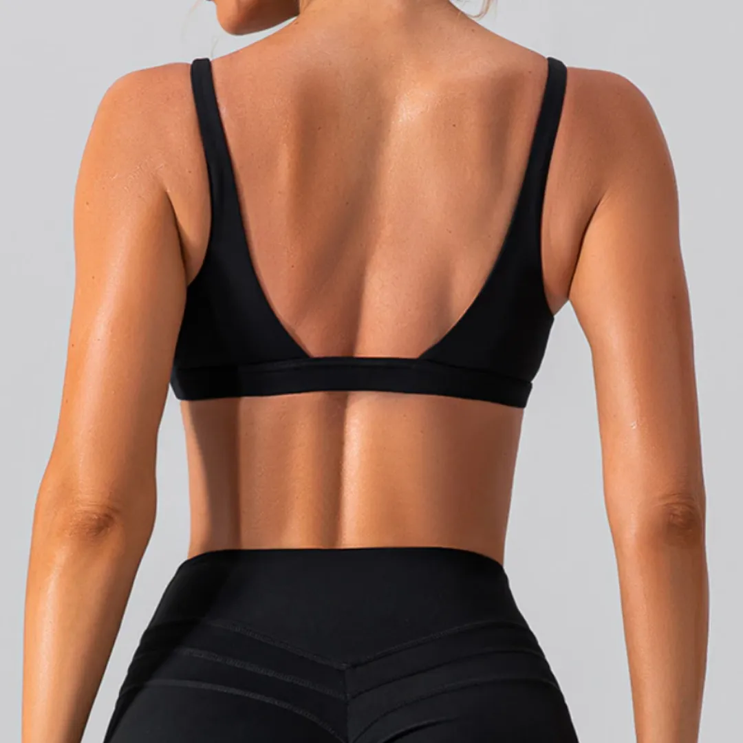 ATHENA V-NECK SPORTS BRA