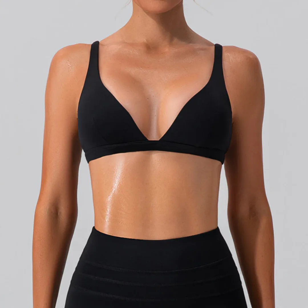 ATHENA V-NECK SPORTS BRA