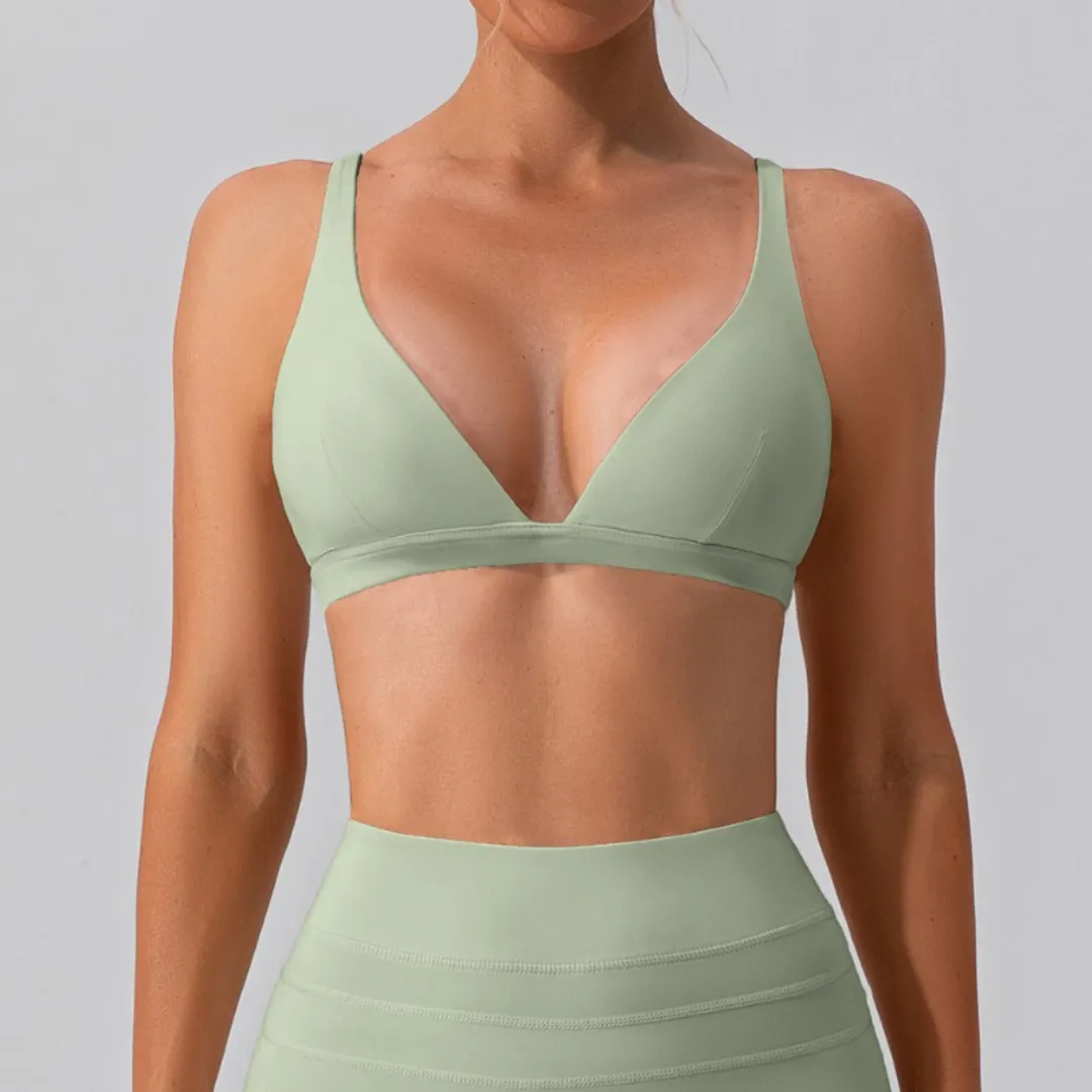 ATHENA V-NECK SPORTS BRA