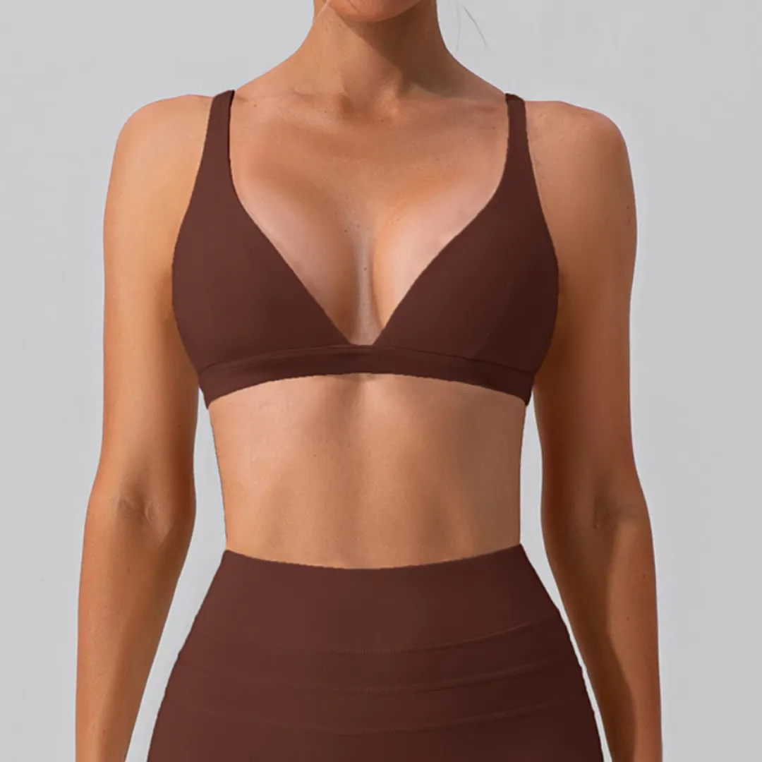 ATHENA V-NECK SPORTS BRA