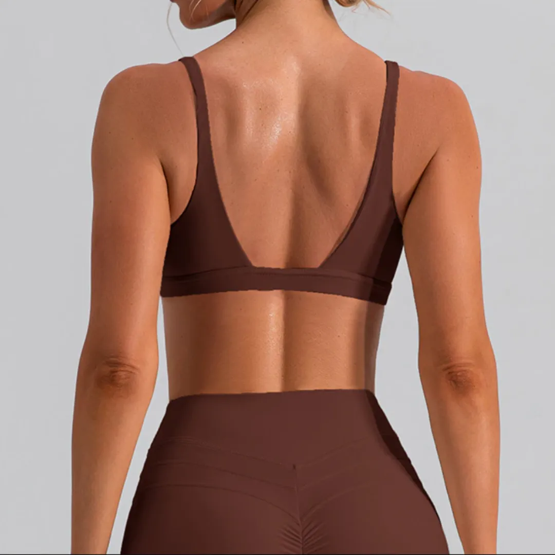 ATHENA V-NECK SPORTS BRA