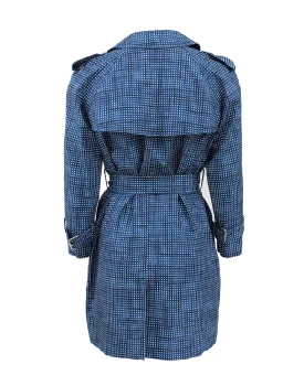 Belted Check Trench Coat