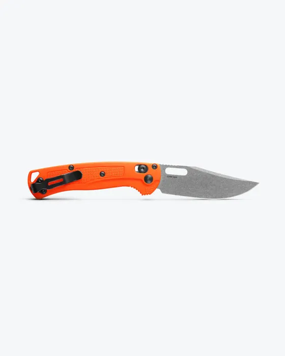 BENCHMADE 15533 MINI TAGGEDOUT 3" STONEWASH CPM-154 ORANGE GRIVORY HANDLES