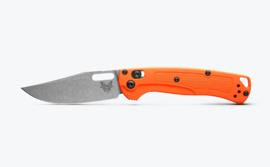 BENCHMADE 15533 MINI TAGGEDOUT 3" STONEWASH CPM-154 ORANGE GRIVORY HANDLES