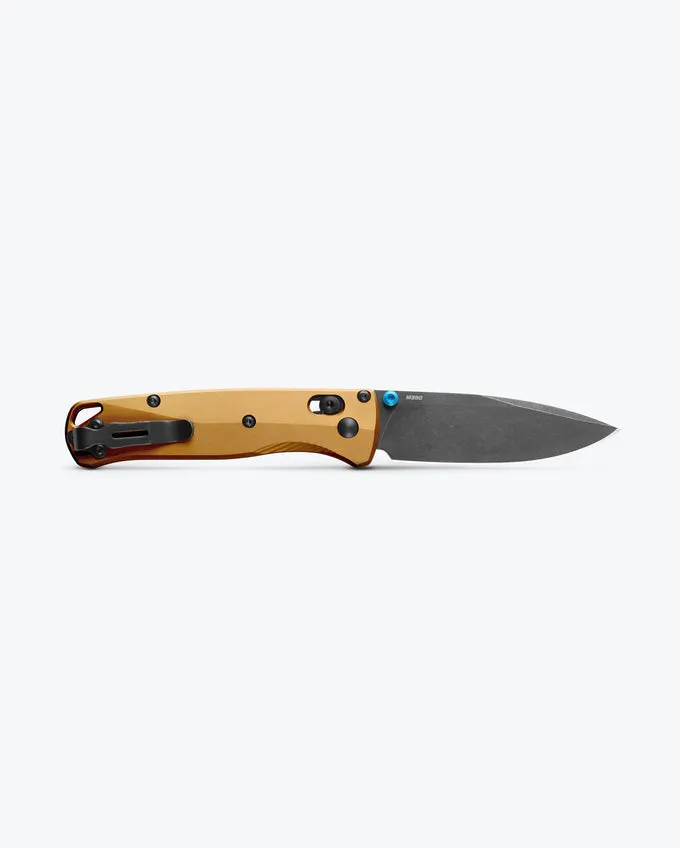 Benchmade Bugout 535BK-07 3.24" DLC Battlewash M390 Burnt Brass Aluminum Handles