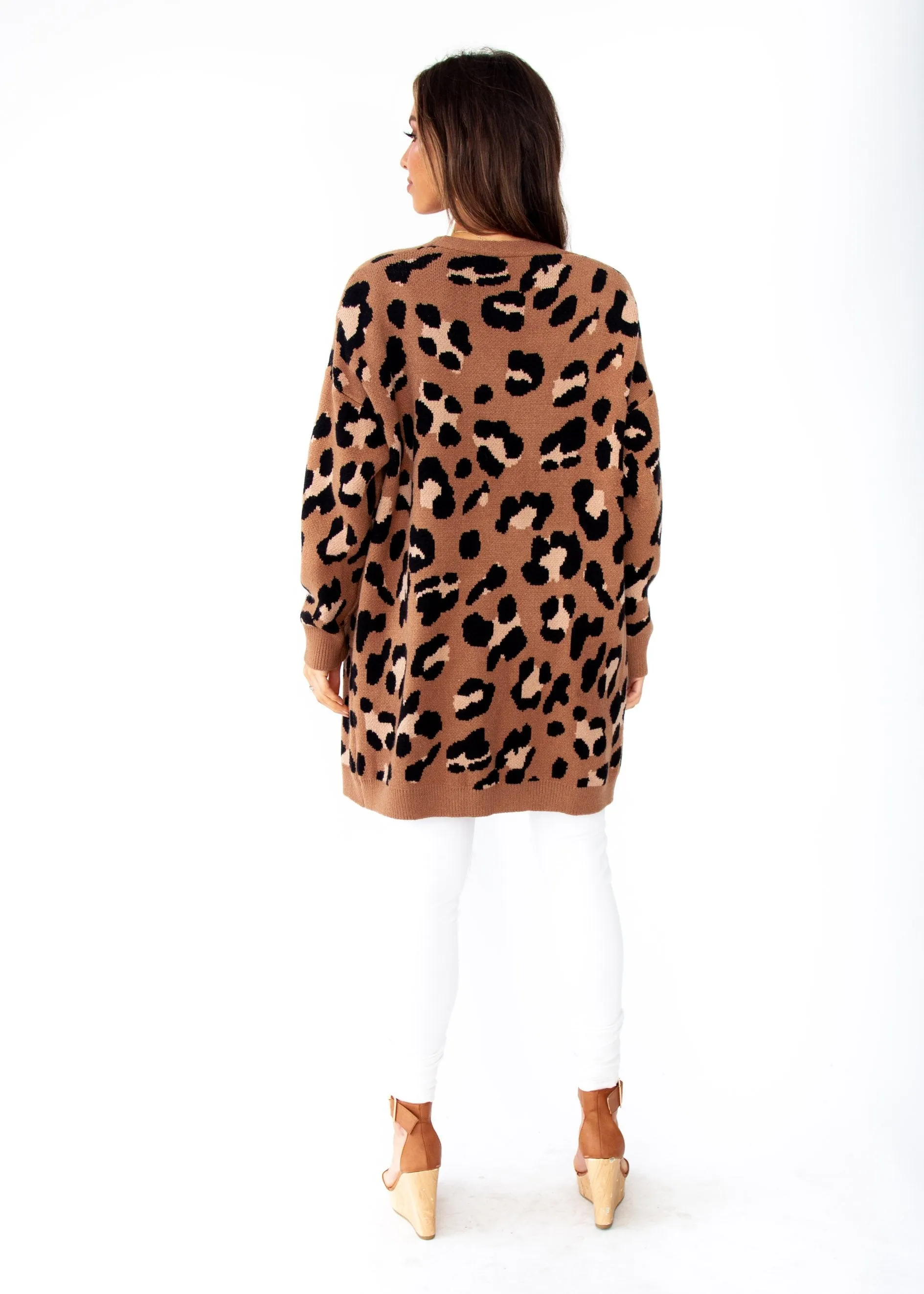 Better Than Ever Cardigan - Mocha Leopard