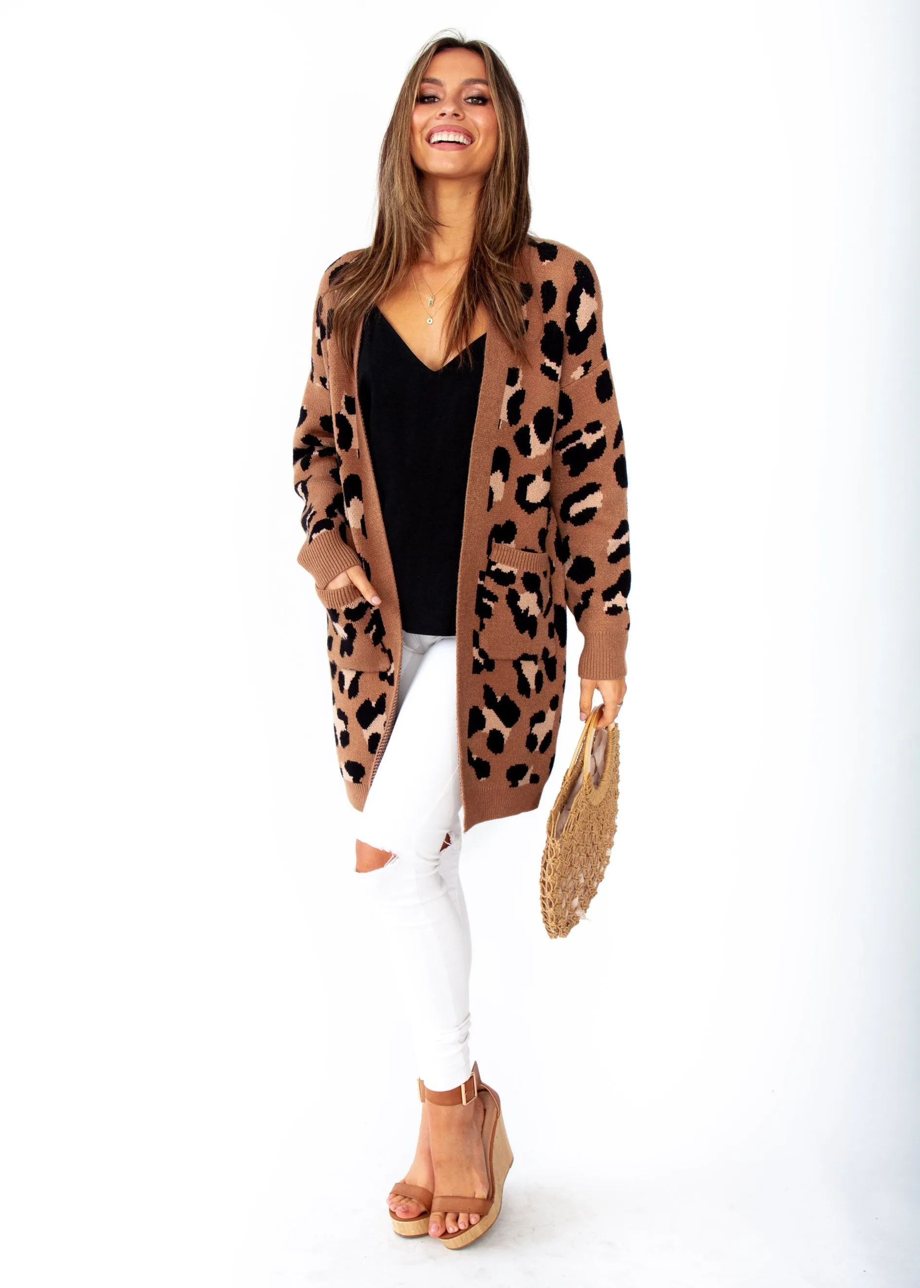 Better Than Ever Cardigan - Mocha Leopard