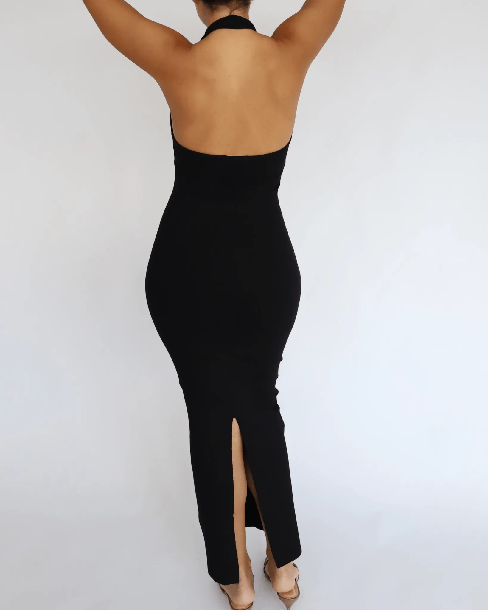 Black Halter Dress Nara