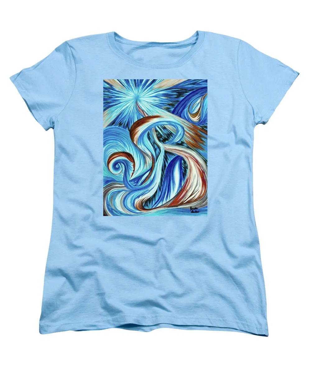 Blue Energy Burst - Women's T-Shirt (Standard Fit)