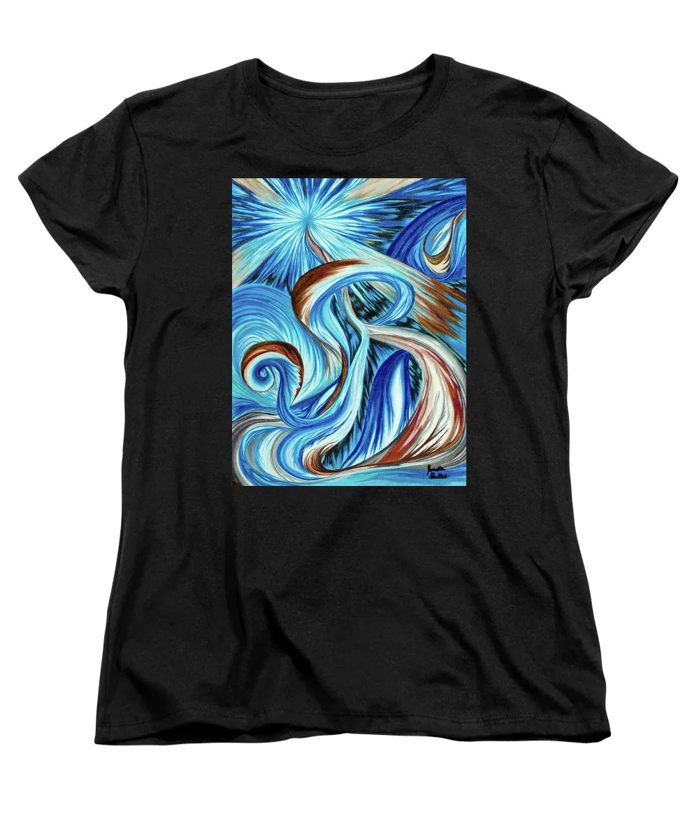 Blue Energy Burst - Women's T-Shirt (Standard Fit)