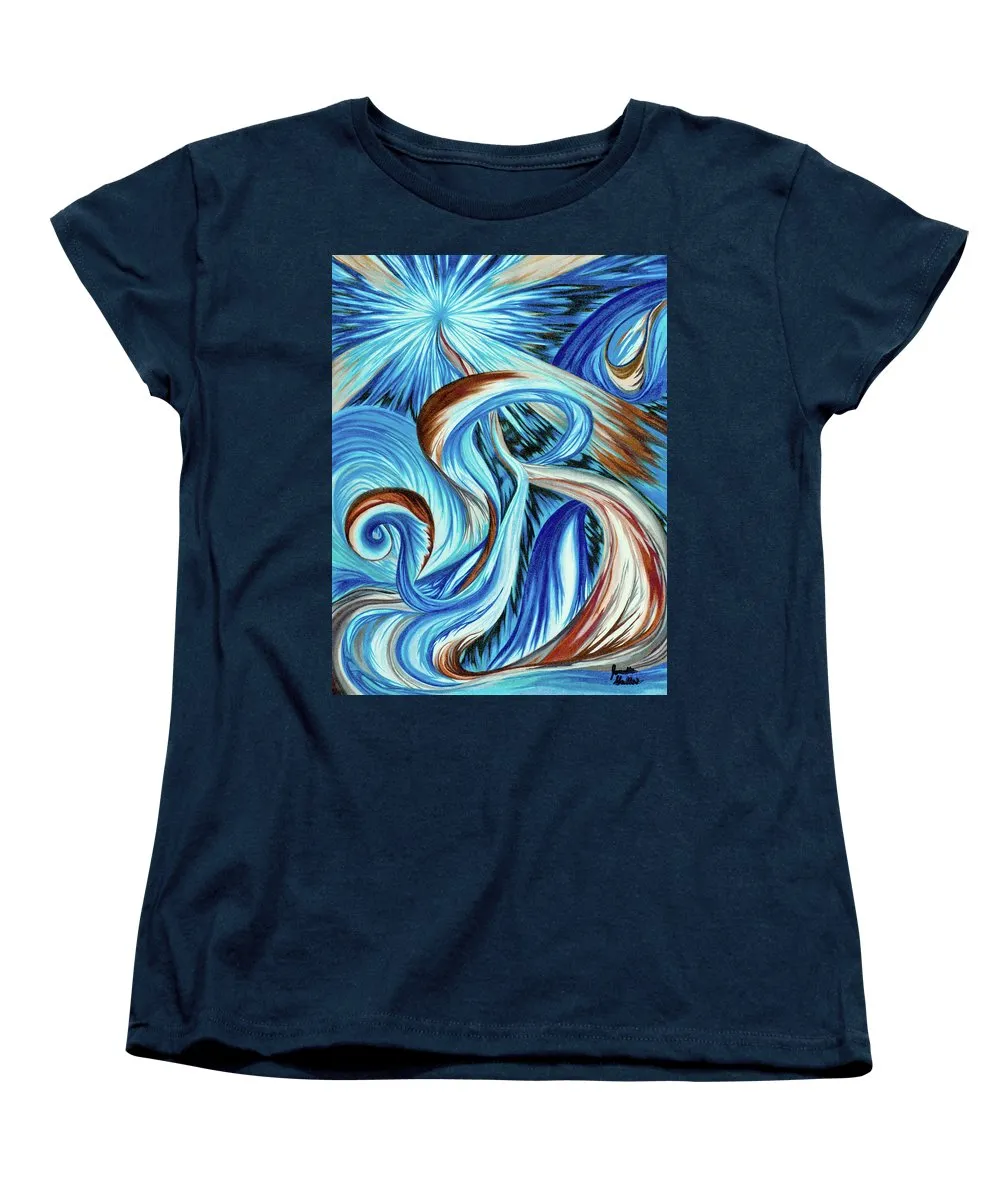 Blue Energy Burst - Women's T-Shirt (Standard Fit)