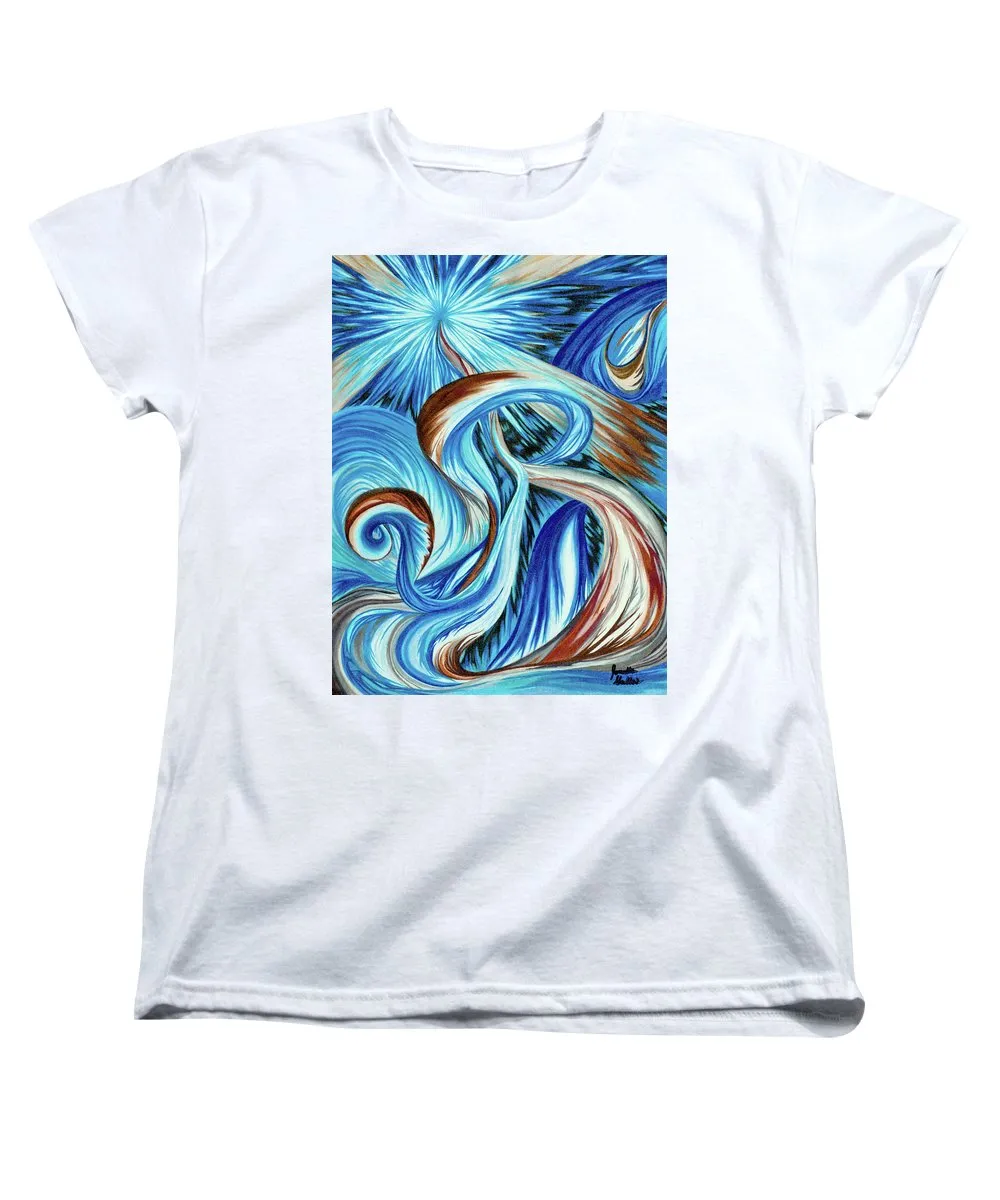 Blue Energy Burst - Women's T-Shirt (Standard Fit)