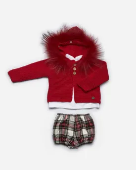 Boys Fur Knit Set