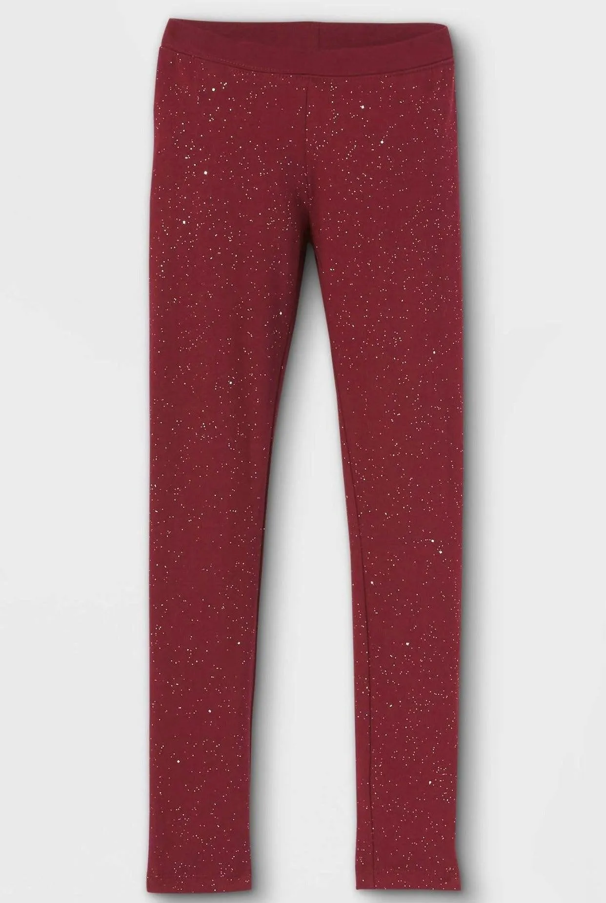 Burgundy Shredded Leggings