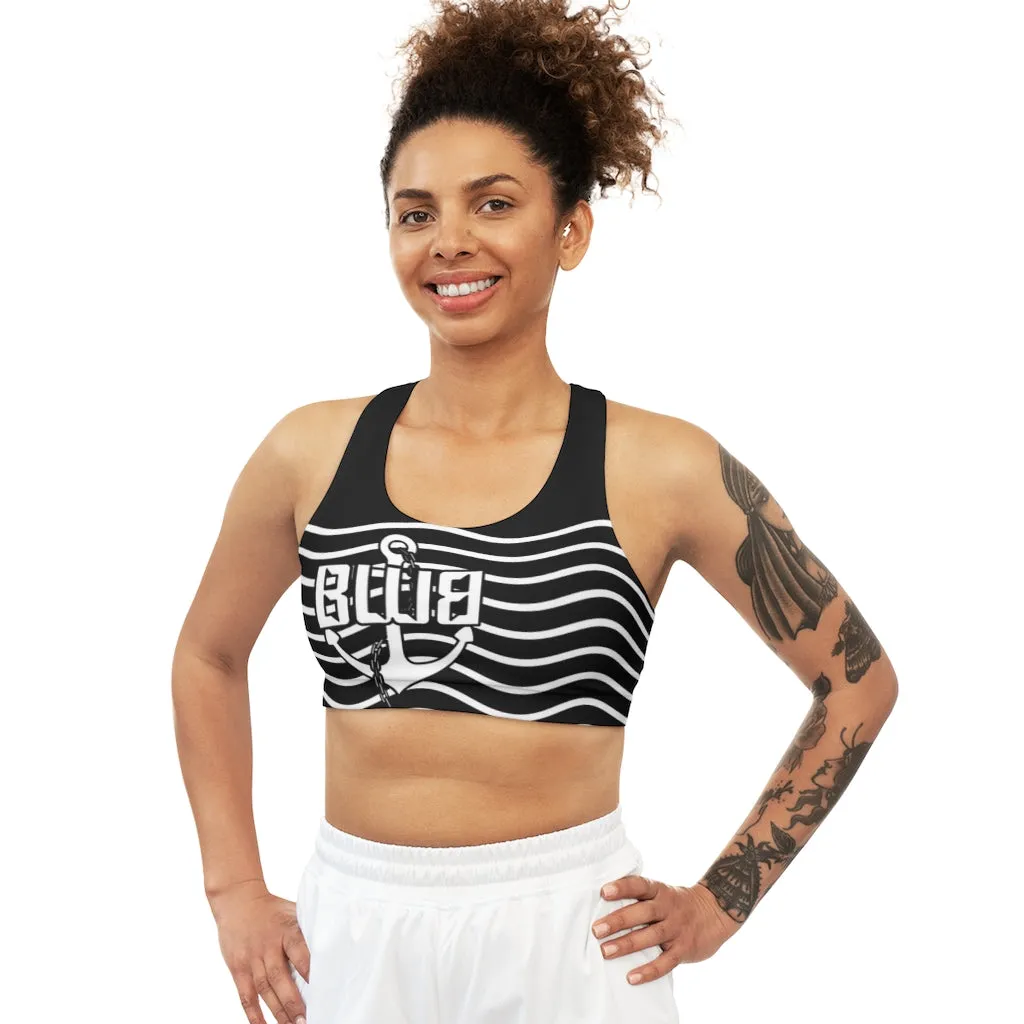 BWB Wavy Logo Seamless Sports Bra