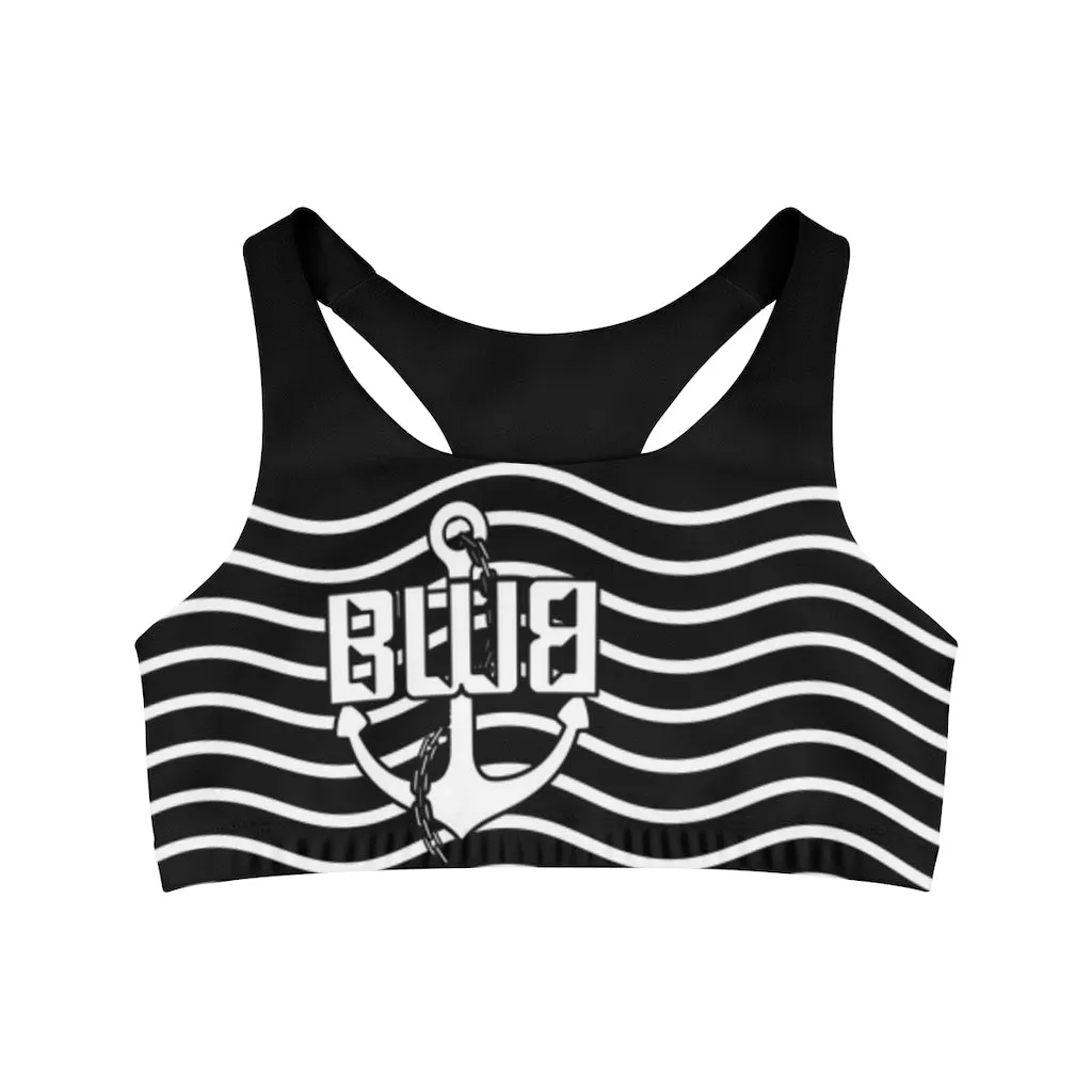 BWB Wavy Logo Seamless Sports Bra