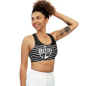 BWB Wavy Logo Seamless Sports Bra