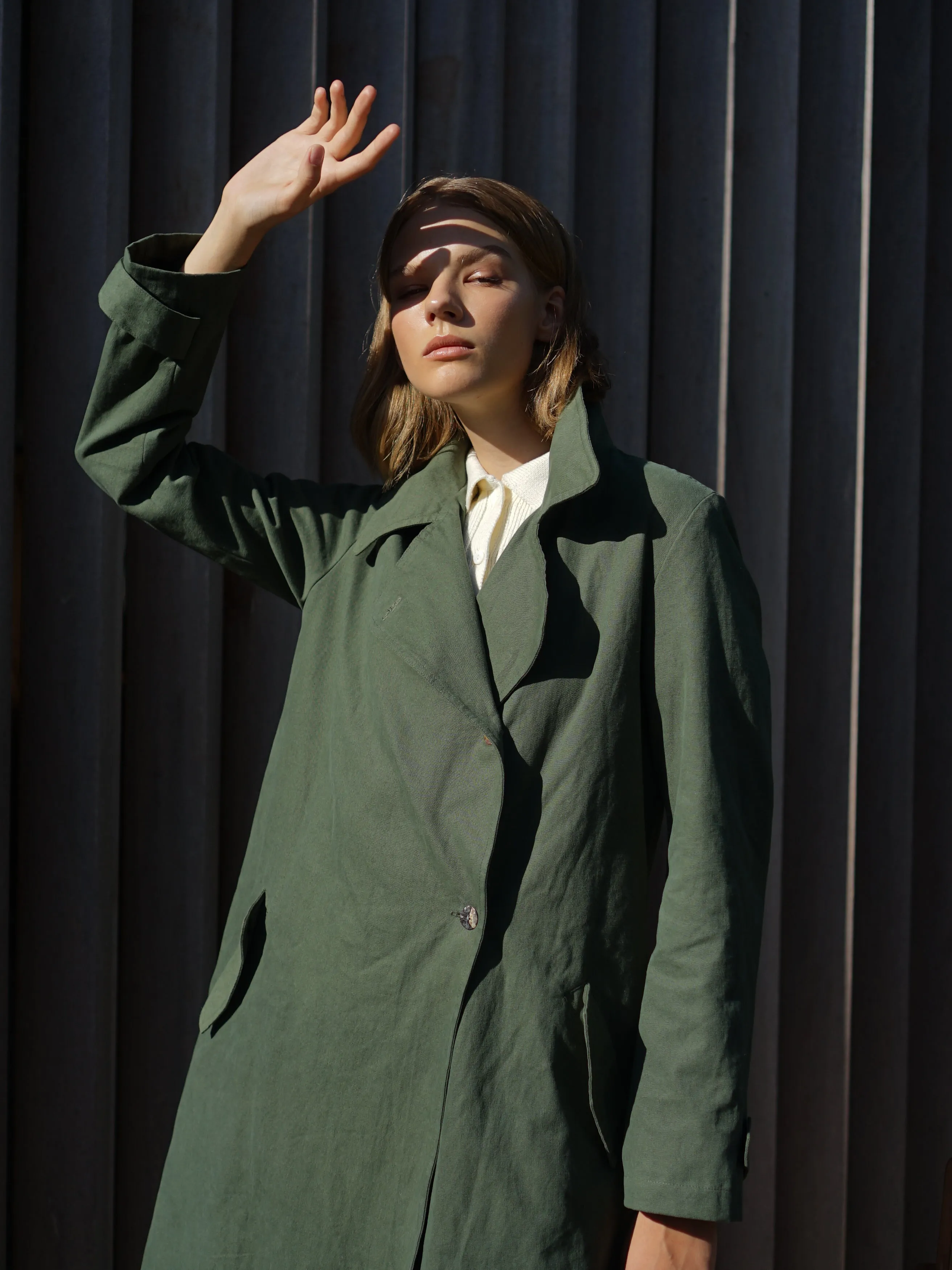 Canvas Linen Trench