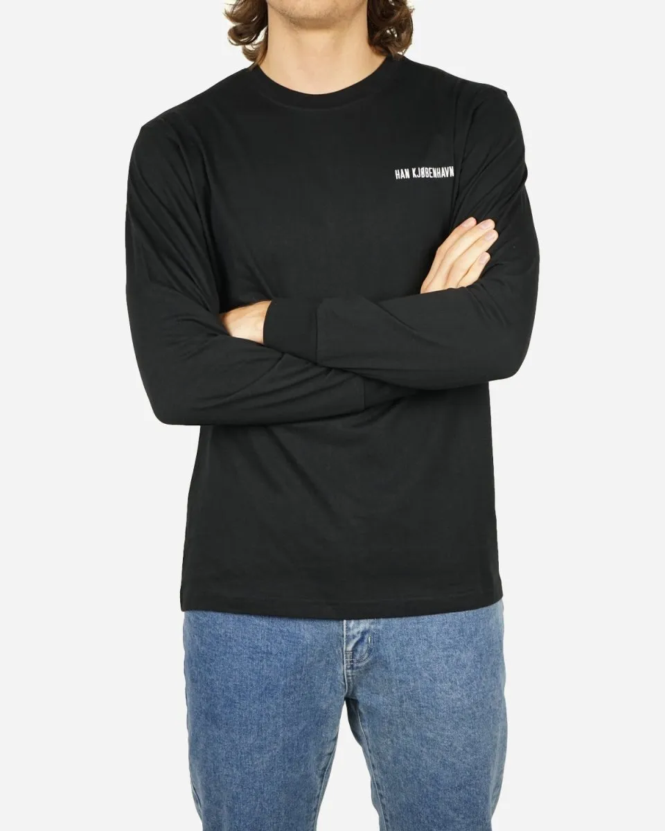 Casual Long Sleeve Tee - Black