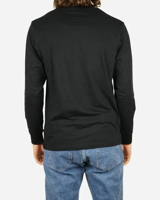 Casual Long Sleeve Tee - Black