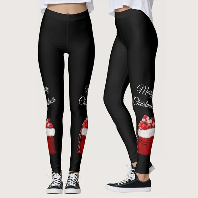 Christmas Women 3D Funny Sexy Elastic Christmas Legging Skinny