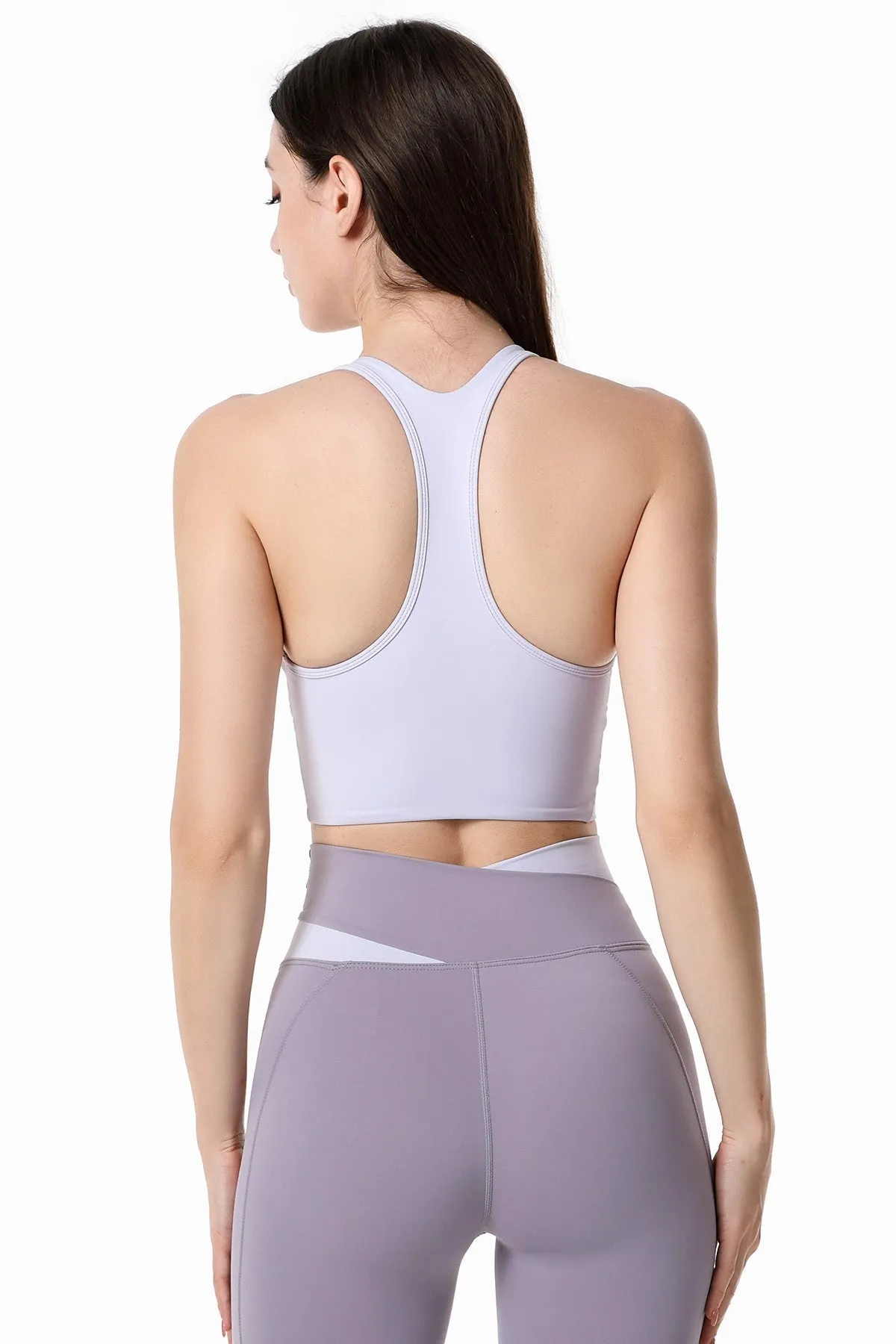 Colorblock Racerback Bra Light Support