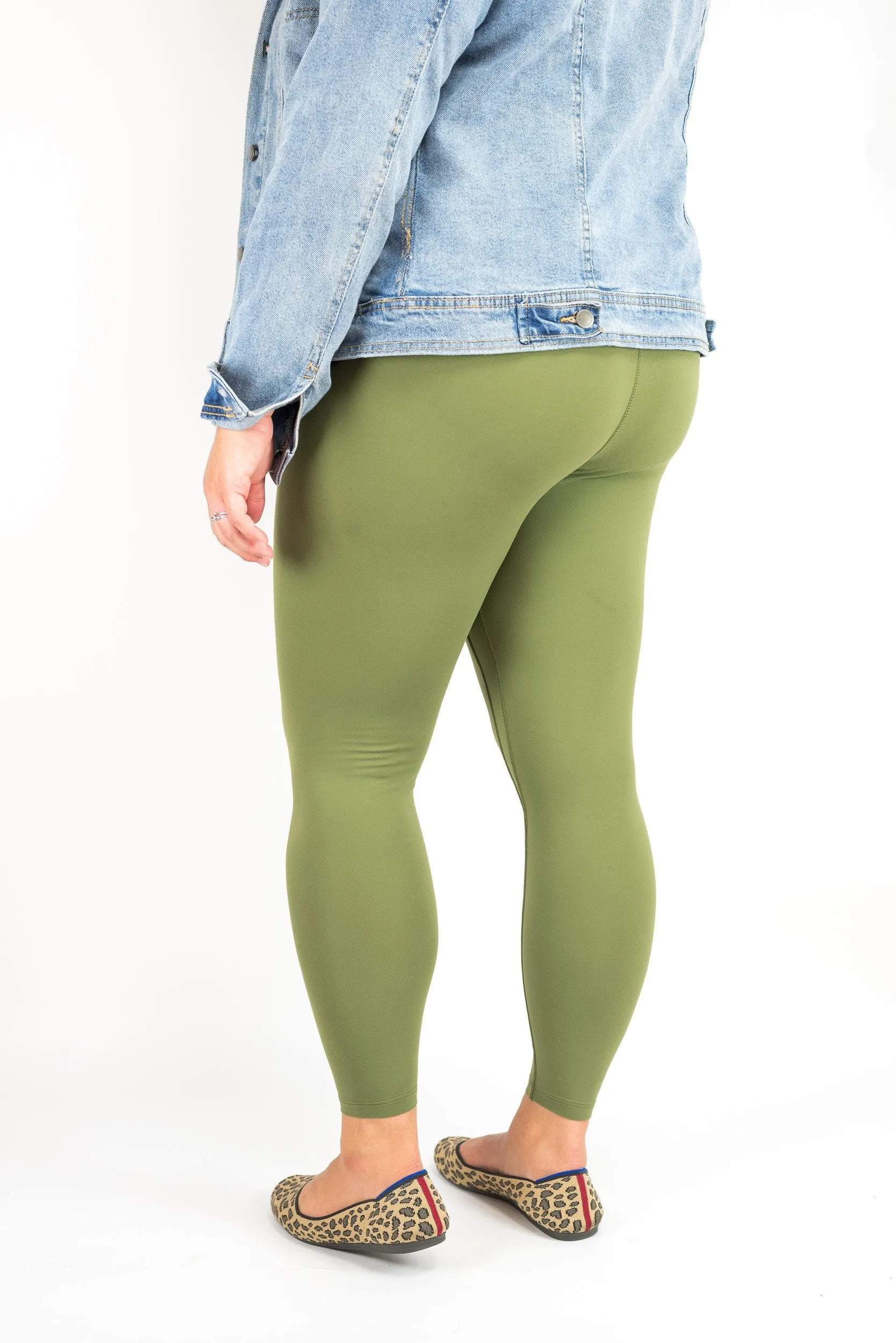 Comfort Legging in Olive Green