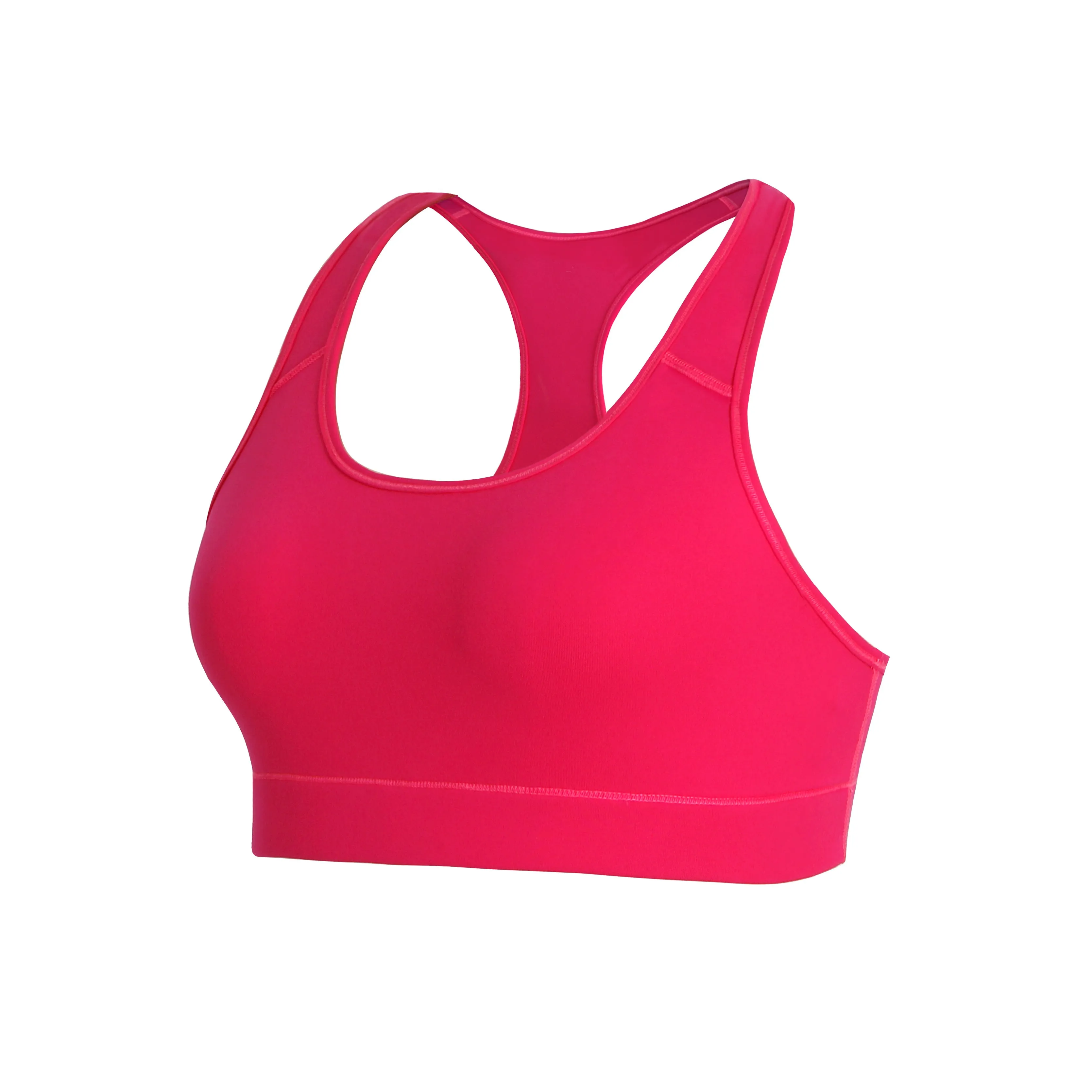 Compression Racerback Sports Bras red_Biking