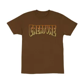 Creature Logo Outline S/S Tee - Brown