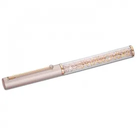 Crystalline Gloss Ballpoint Pen Pink Rose Gold Tone Plated 5568759