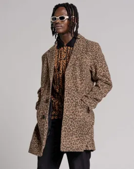 DELCO MEN'S ANIMAL PRINT COAT | LEOPARD PRINT