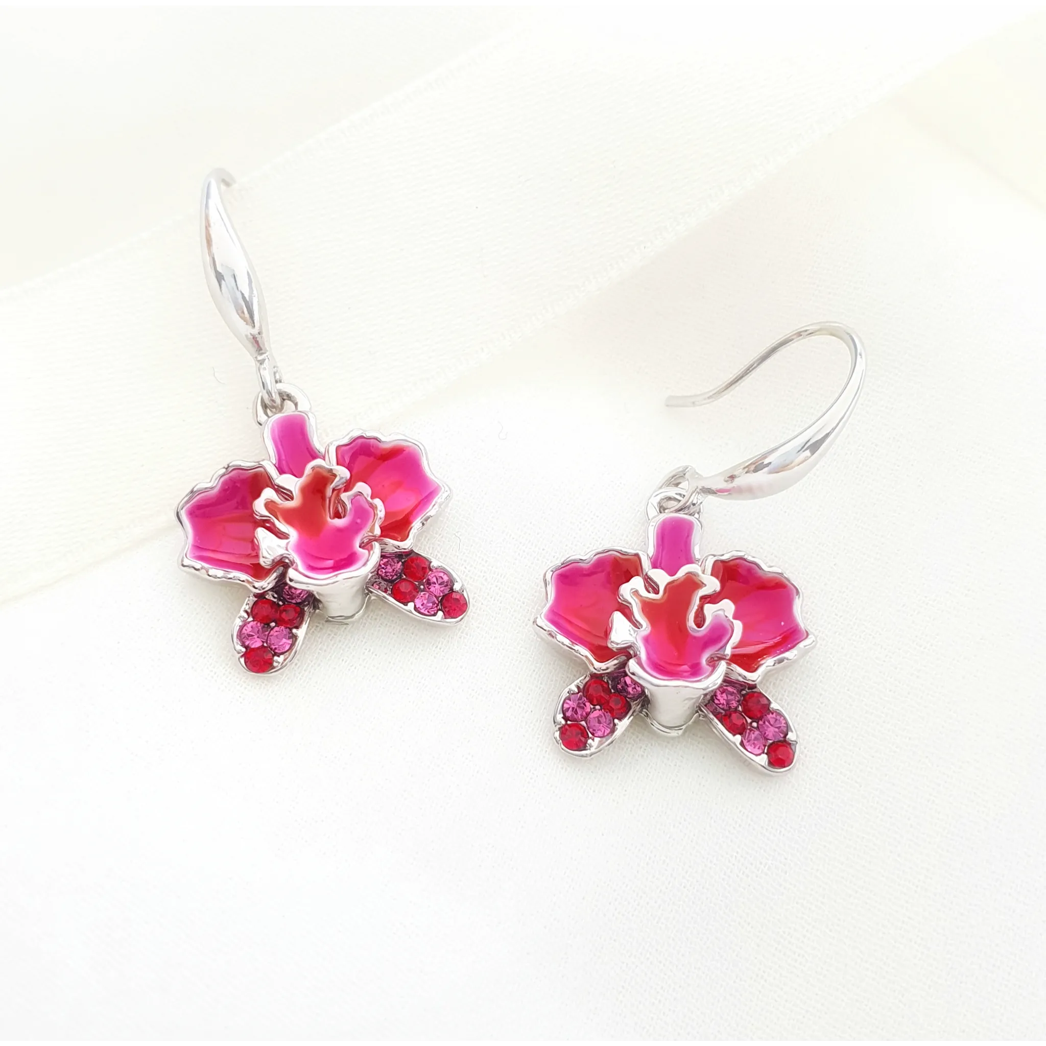 Dendrobium Orchid Earrings