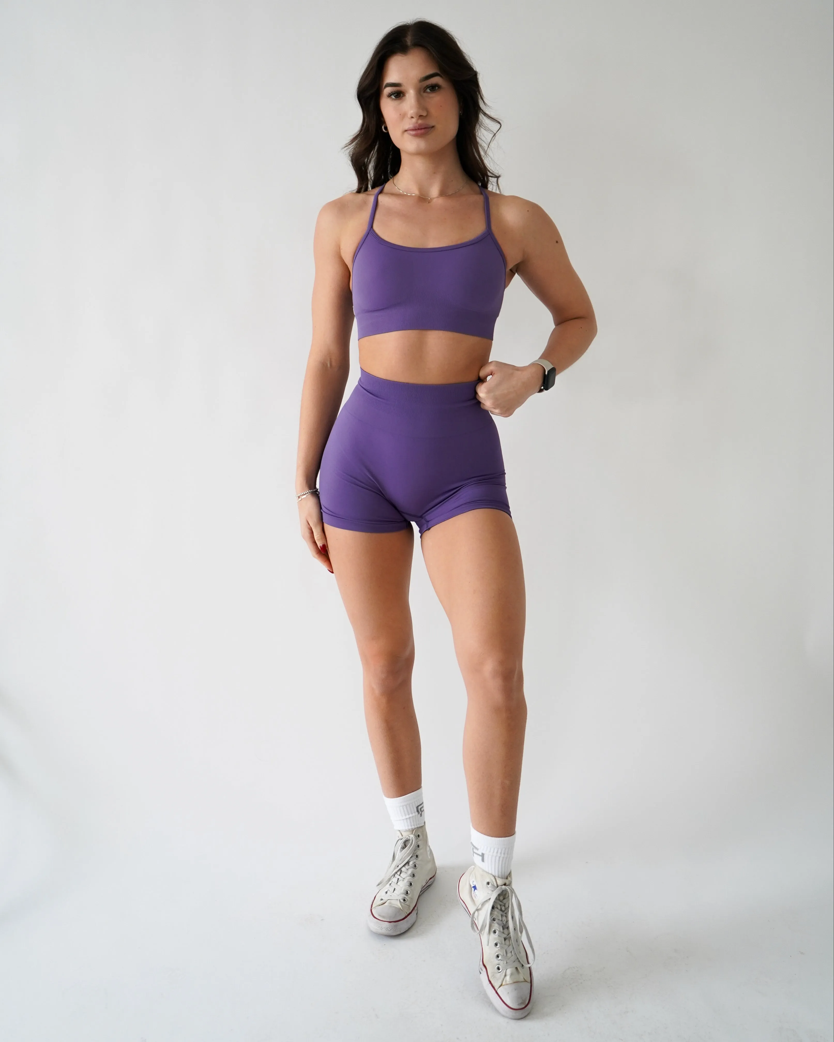 Enhance Adjustable Sports Bra - Violet