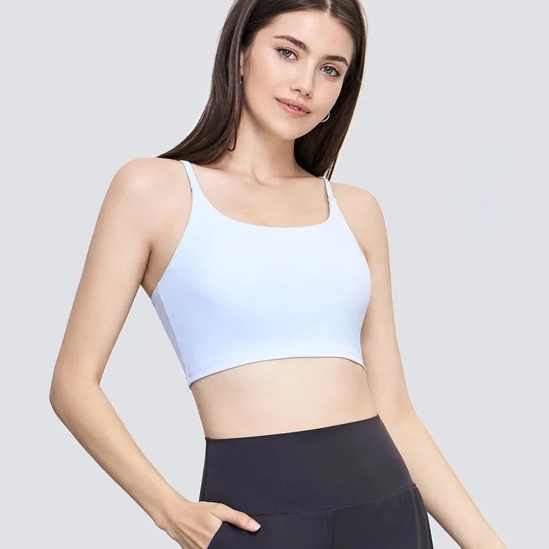 Esther Lycra® Cami Top Sports Bra  Baby Blue