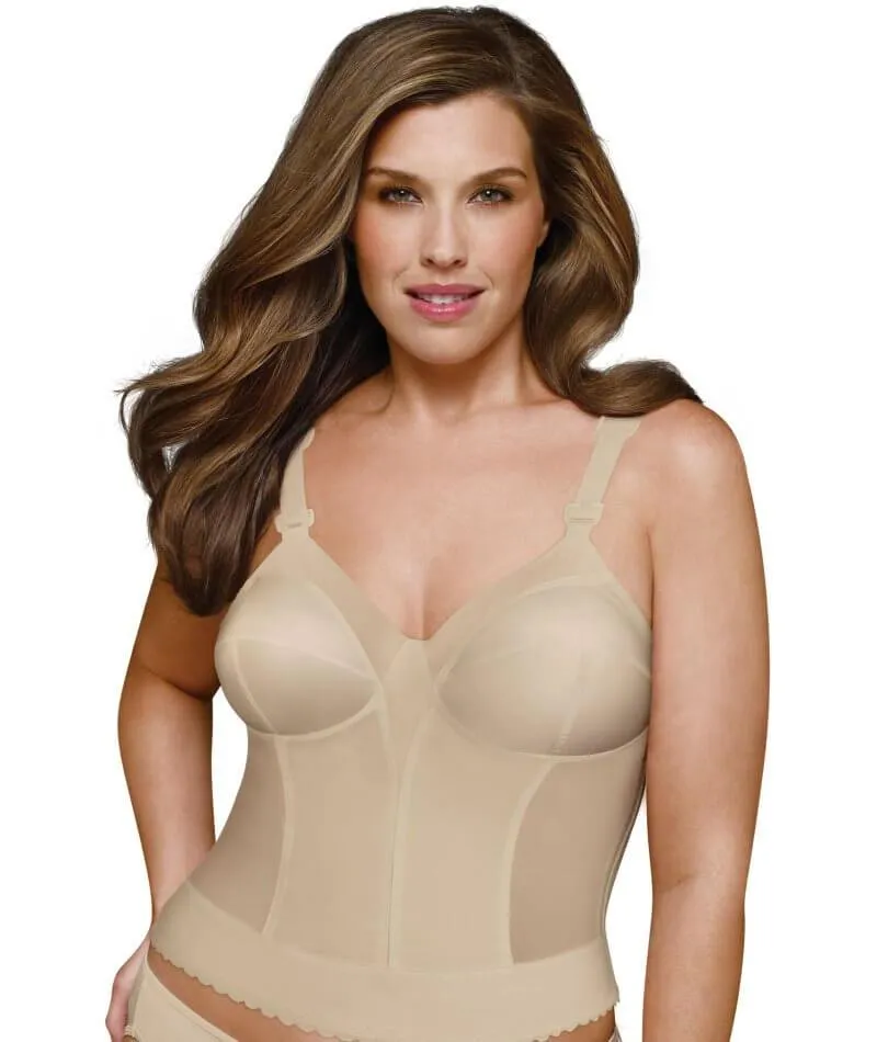 Exquisite Form Fully Back Close Longline Wire-Free Bra - Beige