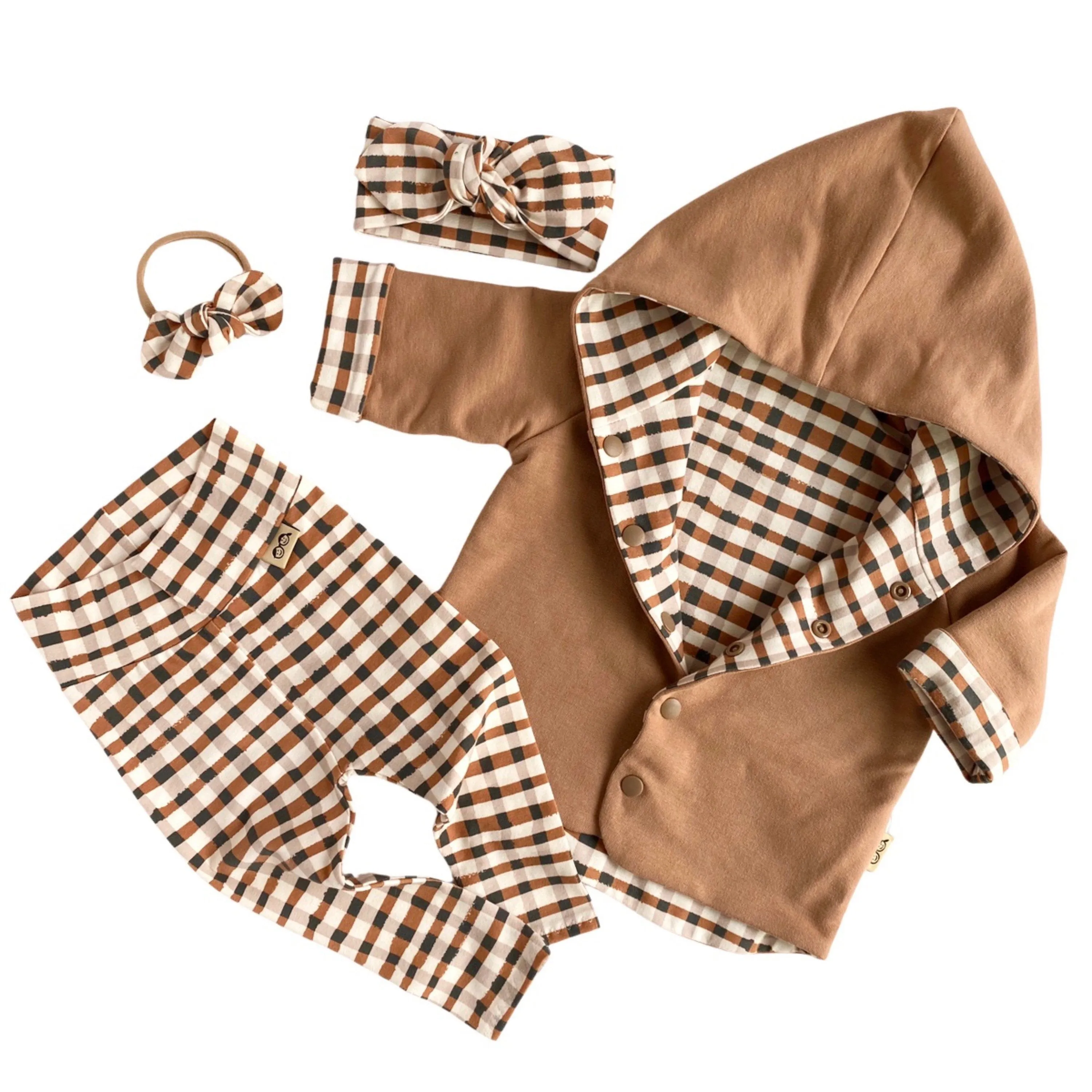 Fall Gingham Leggings and/or Headbands