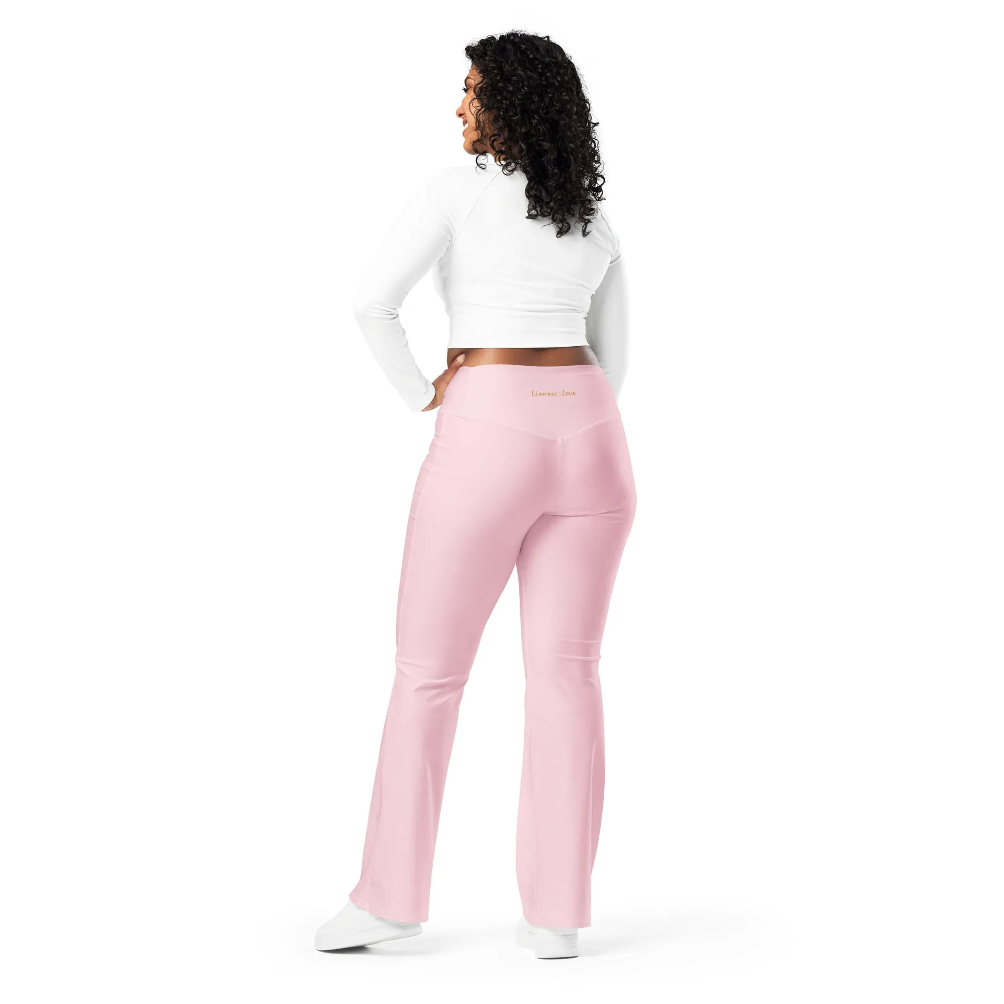 Flare Leggings Pink Shimmer, lioness-love