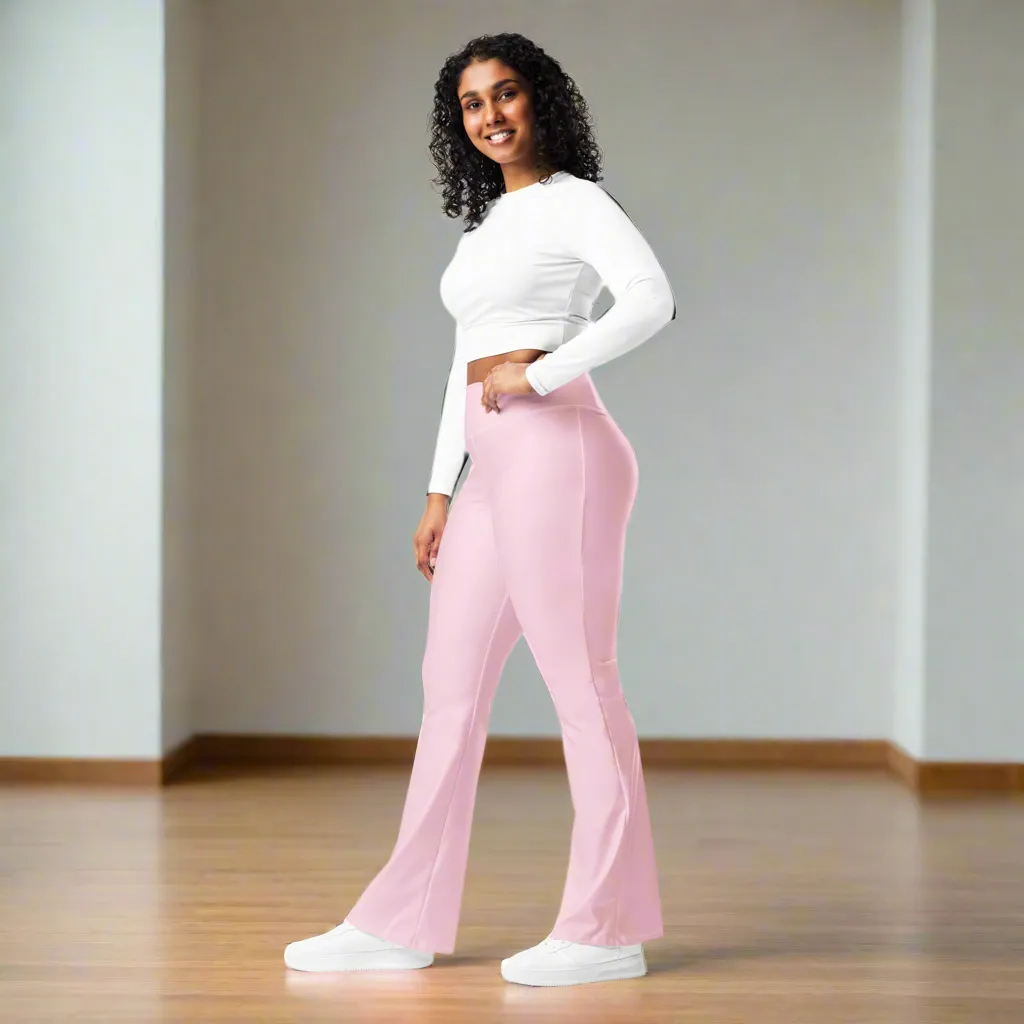 Flare Leggings Pink Shimmer, lioness-love