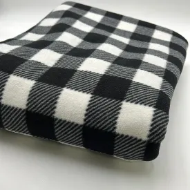 Fleece, Black & White Check (KFC0269)