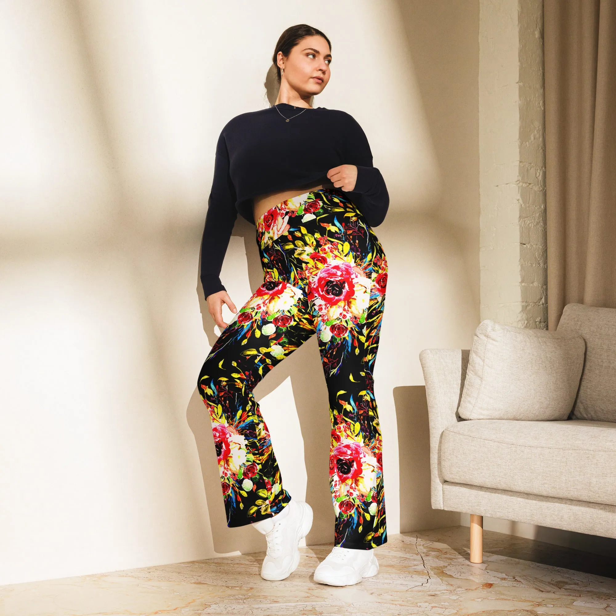 Floral Flare leggings