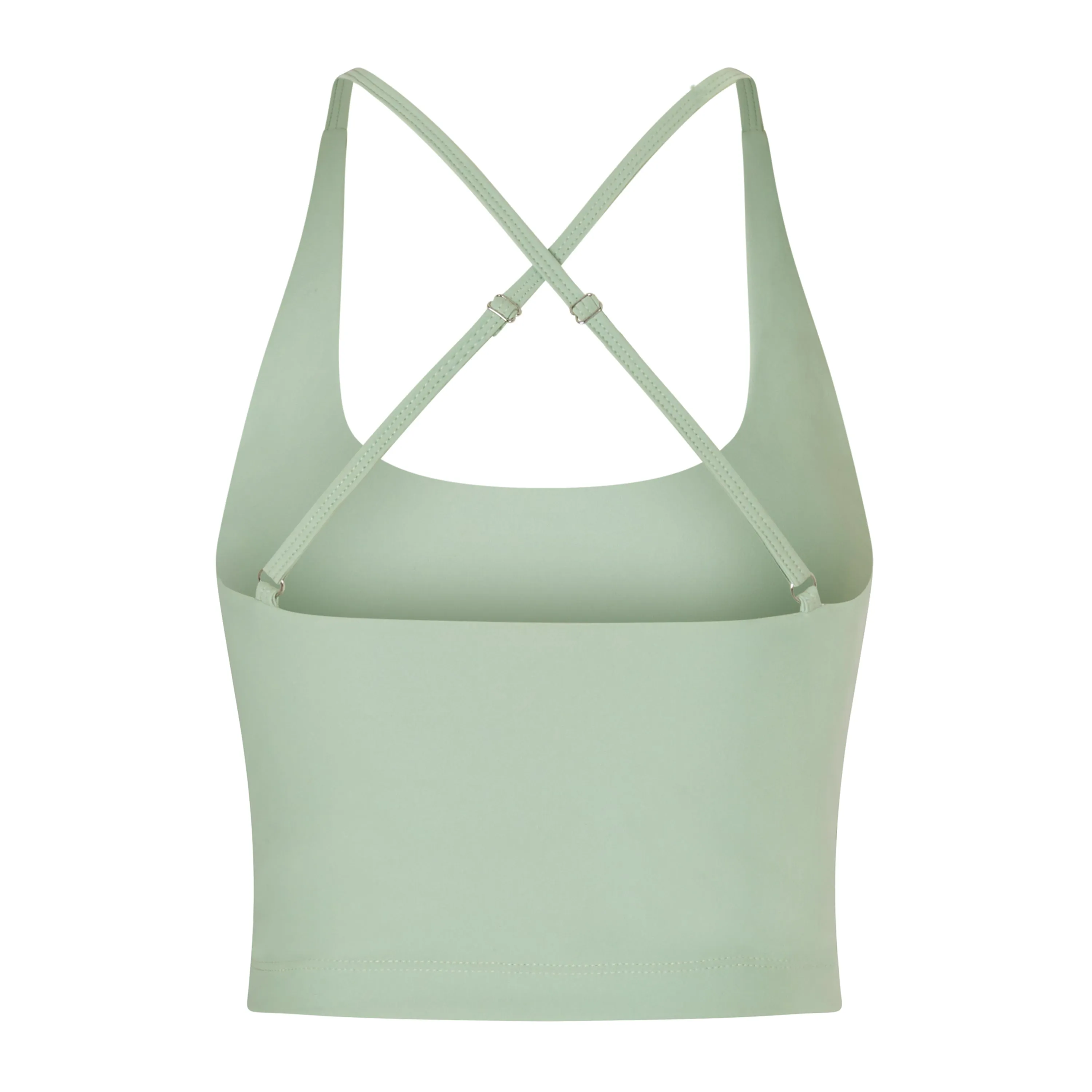 Frida Thin Strap Crop Top | Recycled Polyester | Celadon