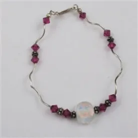 Fuchsia  Swarovski Crystal Bracelet