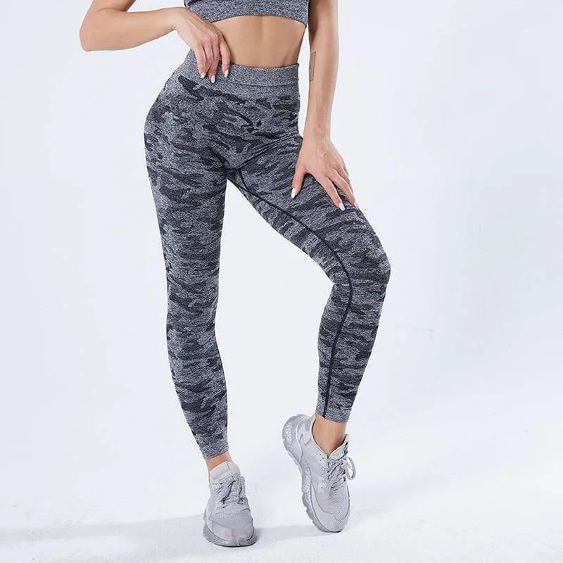 Full Camo High Waist Fitness Leggings